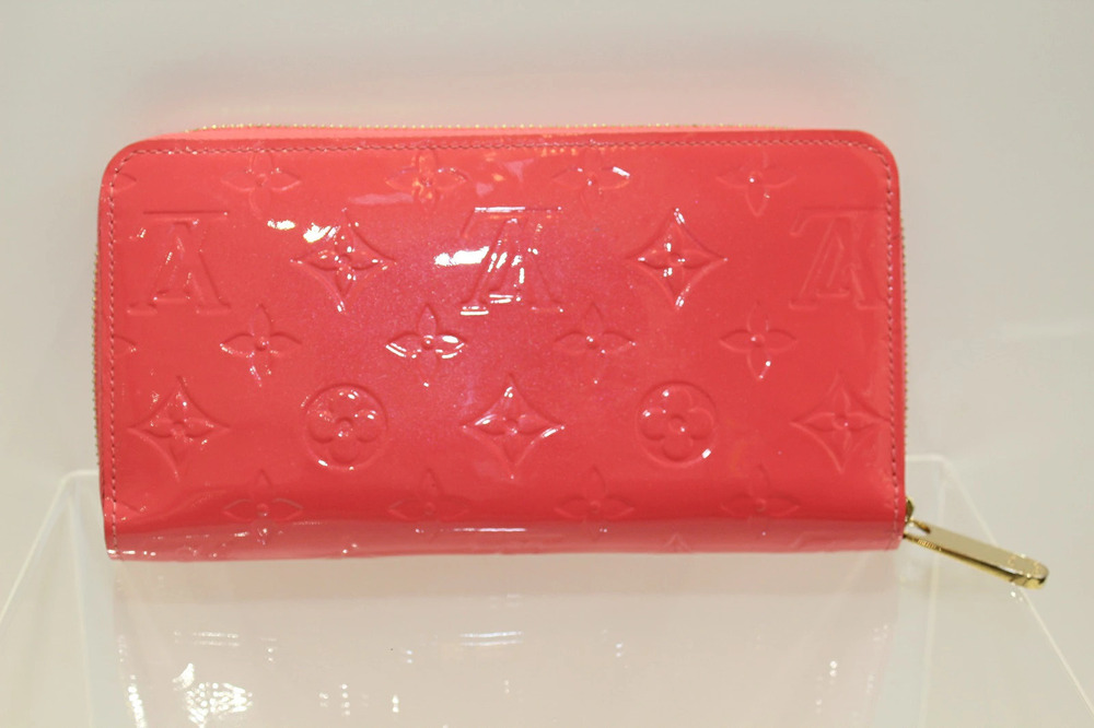 Louis Vuitton Pink Vernis Wallet Long Zippy Monogram Rose Pink
